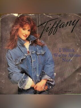 1987 Tiffany I Think We’re Alone Now 45 RPM Vinyl Record